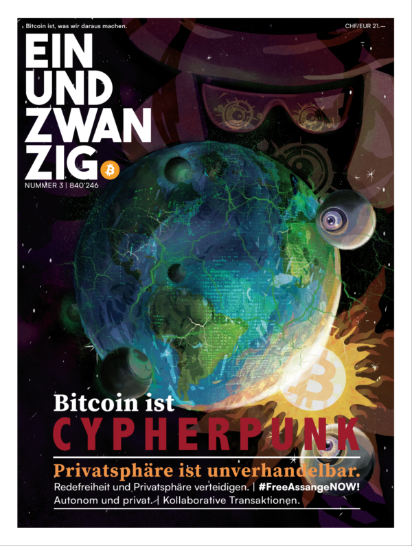 Block: 840’246 Bitcoin ist Cypherpunk. #FreeAssange #21magazin